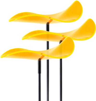 Cazador Del Sol Zonnevangers Lucy - tuin decoratie voor buiten - Ø150mm x 120cm Geel Set3