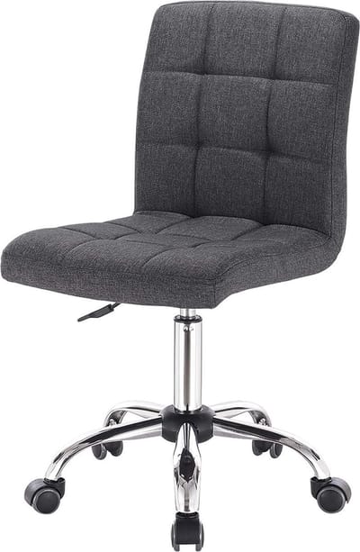 Bolt Edge Werkkruk - Donkergrijs - Ergonomisch - Stoffen bekleding - Op wieltjes