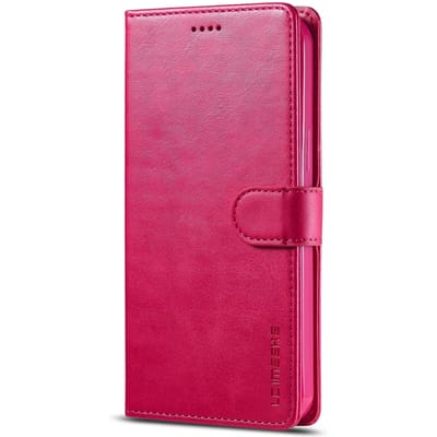 Leren Hoesje voor Samsung Galaxy S23 S24 FE S25 Ultra Plus A05S A15 A25 A35 A55 A06 A16 A26 A36 A56 5G Flip Portemonnee Kaarthouder Galaxy S23 pink