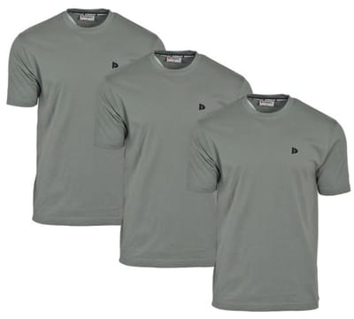 3-Pack Donnay - T-shirt (Vince) - Sportshirt - Heren - Jungle Green (336) - maat 3XL