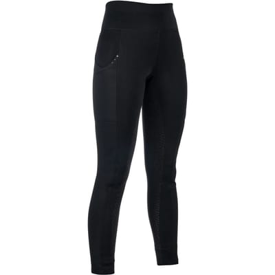 Winter rijlegging Cosy II Zwart met siliconen zitvlak fleece gevoerd maat 158/164
