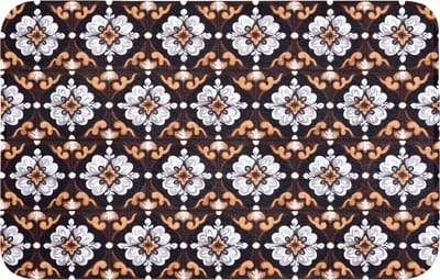 Badmat 80x50 cm - Antislip - traditioneel - Element - Kleurrijk - Badmatten voor badkamer - Badkamermat - Douchemat - Badkamer mat