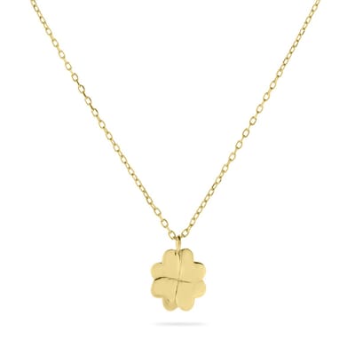 Gisser Jewels - Halsketting VGN014 - 14k geelgoud - met wish bone hanger (1 cm lang) - 42 + 3 cm - VGN014-42+3 - Sieraad - Dames - Ketting