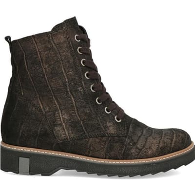 Waldlaufer - 683801 Kitomi - Hoge sneakersVeterlaarzenDames veterschoenenDames sneakersHalf-hoge schoenen - Kleur: Bruin - Maat: 38.5