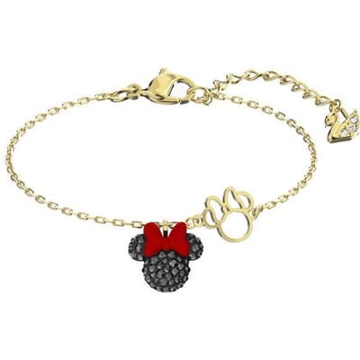 Swarovski Mickey & Minnie Verguld Armband Damesarmband Zwart 5566690 Box (Random Color) beige