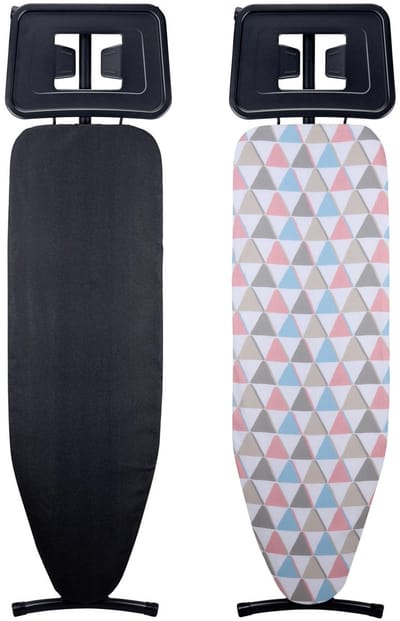 alpina Strijkplank XL 161 x 96 cm - Inclusief Strijkplankhoes - Hoogte Verstelbaar 80-96 cm - met Antislipvoetjes - Geschikt voor Diverse Strijkijzers - Willekeurige Kleur/ Design Strijkplankovertrek