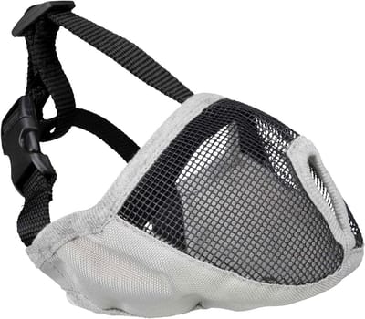 Honden Muilkorf - Snuit Mand - Hond Trainen - Voor Korte Snuiten - 15 cm - Grijs
