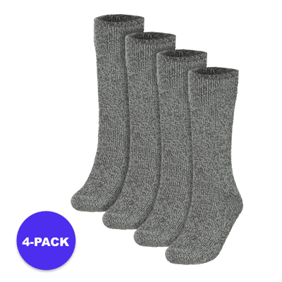 Heatkeeper - Thermo sokken dames - 4-Paar - 36/41 - Medium Grijs - Thermosokken - Thermosokken dames 35 38