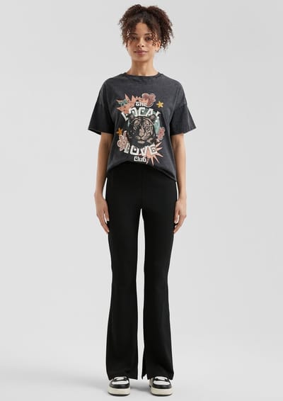 Q/S designed by - Dames broek - Maat 36 - Vrouwen - ZWART - zak voering