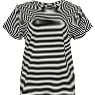 MAICAZZ Travel cerise top sp26.t60.719 black stripe