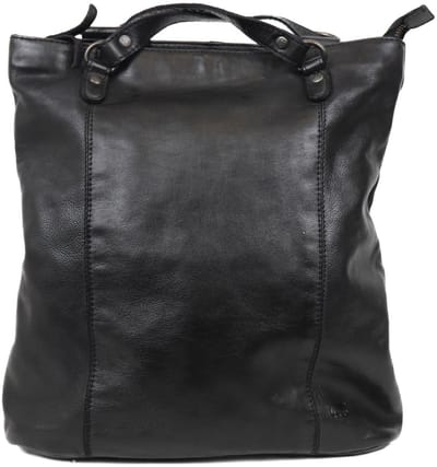 Bear Design Aafke Leren Schoudertas / Rugtas - Zwart