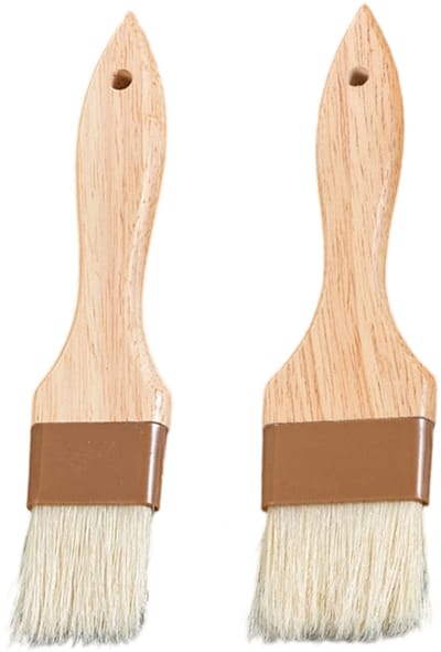 Mmgoqqt - 2 Stuk - Varkensharen - Brede Kwast - Houtkleur - 21 Mm - Efficiënt Schoonmaken - StofVrij