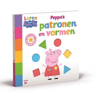 Top1Toys Leren met Peppa Pig - Peppa's patronen en vormen Kartonboekje
