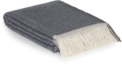 Most - Plaid Milano grigio orlo - 90% Merino wol, 10% Kasjmier wol - 140 x 200 cm - grijs