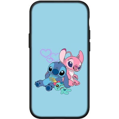 Hoesje voor iPhone 15 14 Xiaomi Redmi Note 13 12 11 Pro Max X 8 7 9 XR Samsung Galaxy S24 S23 A05 OPPO A15 Huawei Lilo Anime Blue Stitch Roze Telefoonhoesje for iPhone 14