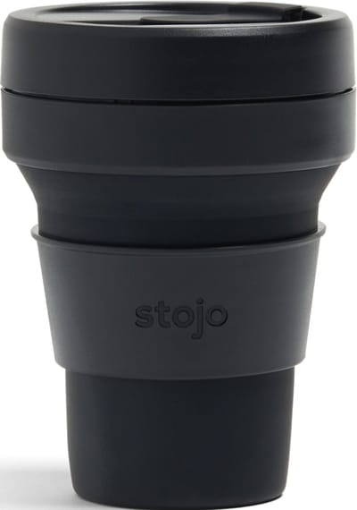 STOJO - Opvouwbare beker - To Go - Ink - Zwart - 355ml - Herbruikbaar