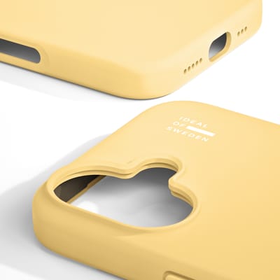 iDeal of Sweden Silicone Case geschikt voor MagSafe geschikt voor iPhone 16 - Soft Lemon