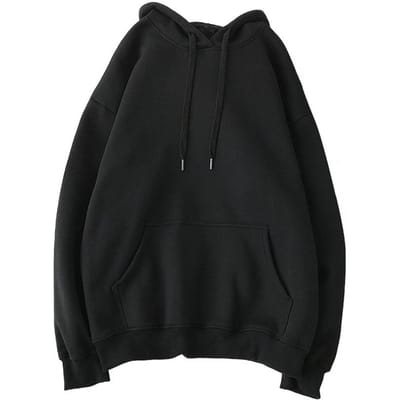 Herfst Winter Heren Baseball Hoodie Los Effen Kleur Trekkoord Grote Zak Pullover Capuchon Elastische Manchet Middellang Casual Dagelijks Gebruik M