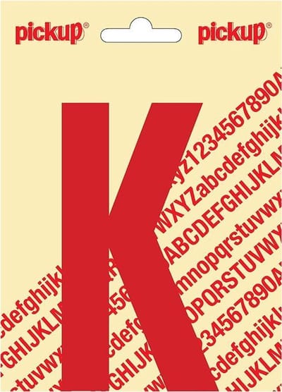Pickup plakletter Nobel 120mm rood K - 31022120K