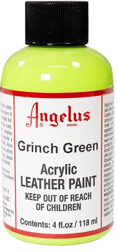 Angelus Leather Acrylic Paint - textielverf voor leren stoffen - acrylbasis - Grinch Green - 118ml