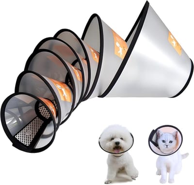 Herstelhalsband voor Honden en Katten, Beschermhalsband na Chirurgie, Voorkom Likken en Bijten, Wondgenezing en Veiligheid