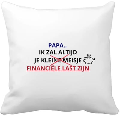 Akyol - papa cadeau Kussen hoes - Papa - verjaardag papa - vader cadeau - vader - vader cadeautjes - vaderdag cadeau - vader cadeautjes verjaardag - liefste papa - papa - leuk kado om te geven - 40 bij 40 cm