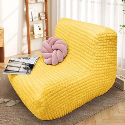 Nordische Tatami Enkele Bankhoes Fauteuil Stofhoes Seersucker Volledig Universele Ligstoel Stoelhoes voor Thuis 1pc 90-110cm