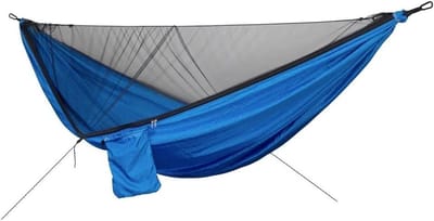 Dubbele Hangmat - Buiten Schommel - Ontspannen Buiten - Met Klamboe - 200x100cm - Geel