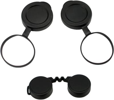 Verrekijkerlenzen Doppen - Objectief Beschermers - Optiek Beschermen - Krasbestendig Rubber - 4 Sets - Zwart