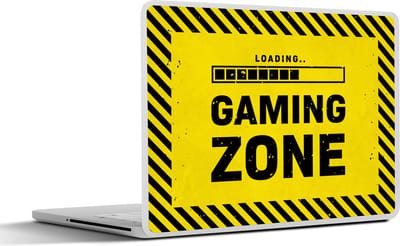 Laptop sticker - 17.3 inch - Gaming - Quotes - Controller - Gaming zone - Game - 40x30cm - Laptopstickers - Laptop skin - Cover