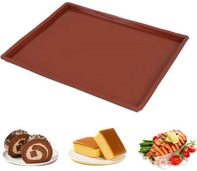 carmdering - Siliconen Bakmat- Bakmat - Ovenmat - Hittebestendig tot - Anti-kleef - 37.5*30*1.8cm - bruin