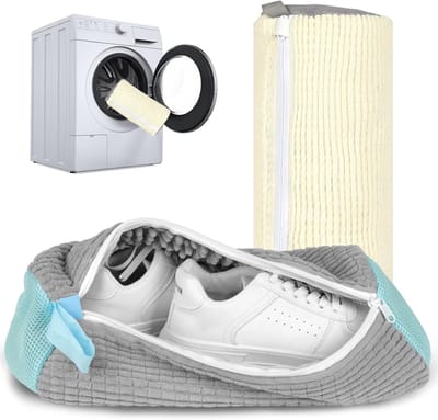 Schoenwaszak voor de wasmachine - 2 stuks, ideaal voor het reinigen van sportschoenen en leren schoenen