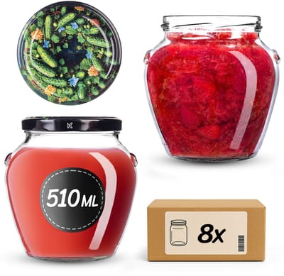 KADAX Amphorapot 82 mm 510 ml + deksel 82 mm