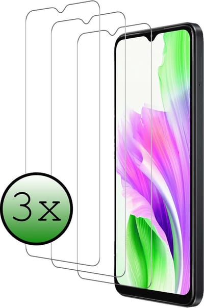 Screenprotector - 3 Stuks Geschikt voor OPPO A38 - Extra Sterk - Beschermglas - Gehard Glas - Tempered Glass - Screen Protector