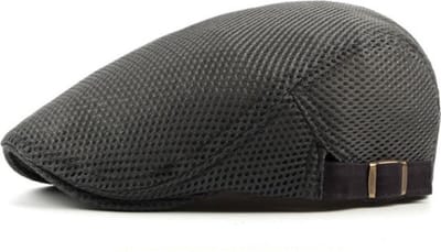 Winkrs Flatcap Grijs - Hoofddeksel Luchtige Stof - zonbescherming wandel/golfpet