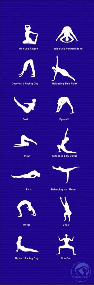 Trendy Sport YogaMat Home Fitnessmat 180 x 60 x 0,5 cm