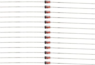 500 stuks snelle schakeldiodes voor elektronische componenten, 1N4148 200mA 100V, ideaal voor industriële besturingscircuits en schakelsystemen