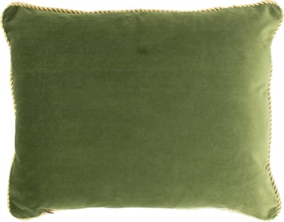 half kussen fluweel goud appel groen 35x45cm
