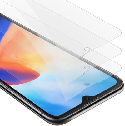 Cadorabo 3x Screenprotector geschikt voor Blackview A80s - Beschermende Pantser Film in KRISTALHELDER - Getemperd (Tempered) Display beschermend glas in 9H hardheid met 3D Touch