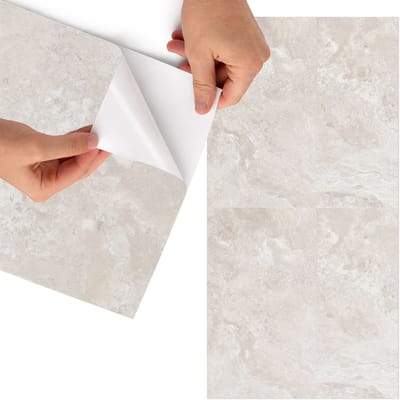 Tulup Meubelfolie - Natuurlijke elegantie Wrapfolie Keuken - 65x130 cm - Beige Meubelfolie - Wrapfolie Keuken - Minimalist Meubelfolie - Decoratiefolie - Tafeldecoratie - Texturen