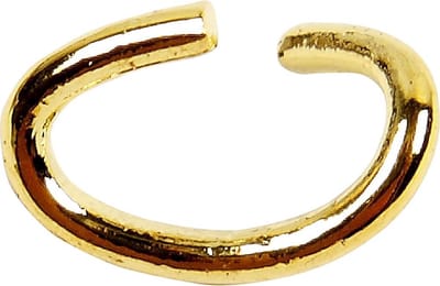 Ring, ovaal, dikte 0,7 mm, verguld, 50 stuk/ 1 doos