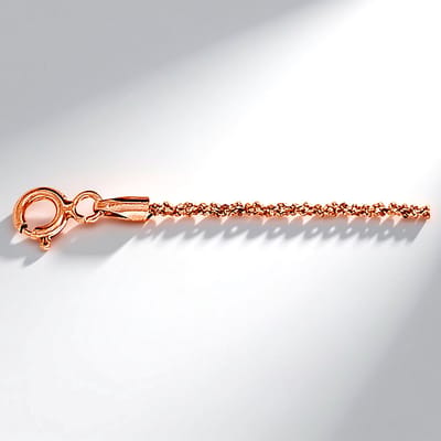 Cavill - Zilveren Armband 925 Sterling Zilver - Roséverguld - Modern Criss-Cross Design - 18 cm - Dames Elegante Sieraden