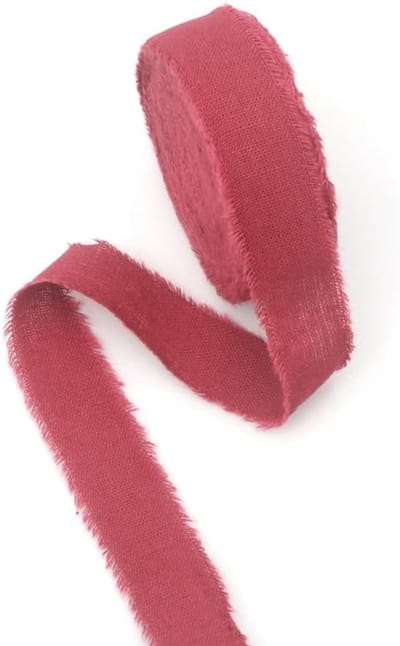 Kerstdecoratie met Rood Cadeaulint en Franje 2cm x 9m voor Verjaardagen en Feestjes