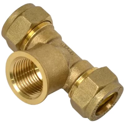 Sanivesk Knel T-stuk 15mm X 1/2"f X 15mm