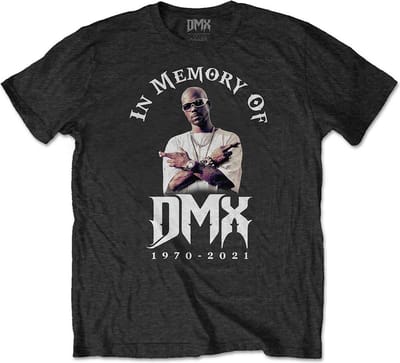 DMX - In Memory Heren T-shirt - S - Zwart