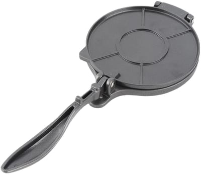 Dailygoody - Tortilla Press - Multifunctionele Tortilladora - 16cm Zwart - Geschikt voor Pizza en Quesadilla - Ideaal voor Thuisgebruik - Eenvoudig in