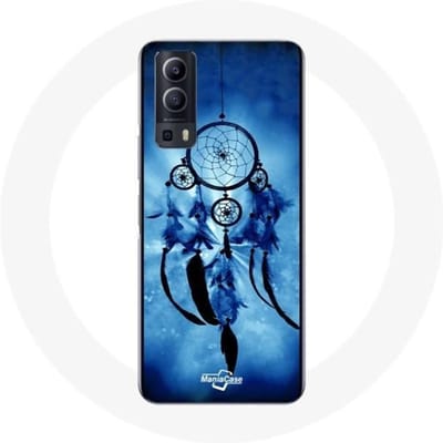 Vivo Y72 hoesje Blauwe dromenvanger blauw