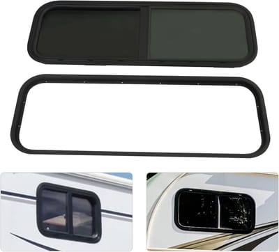 Verduisterde zijramen voor motorhomes, caravan en camper met insectenbescherming, 900 x 300 mm, ideaal voor privacy en ventilatie