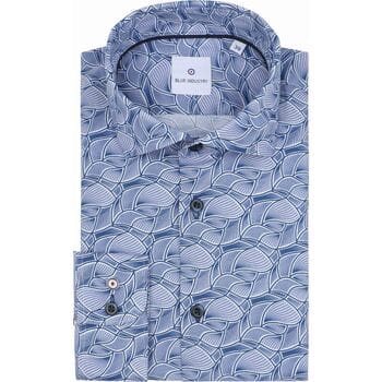 Blue Industry Overhemd Print Blauw - Maat 38 - Heren - Overhemden Formeel