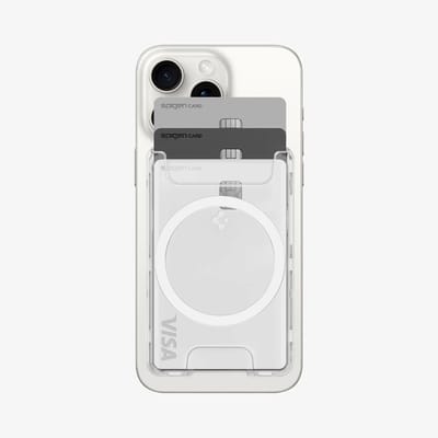 Spigen geschikt voor MagSafe Cardholder Ultra Hybrid - Clear